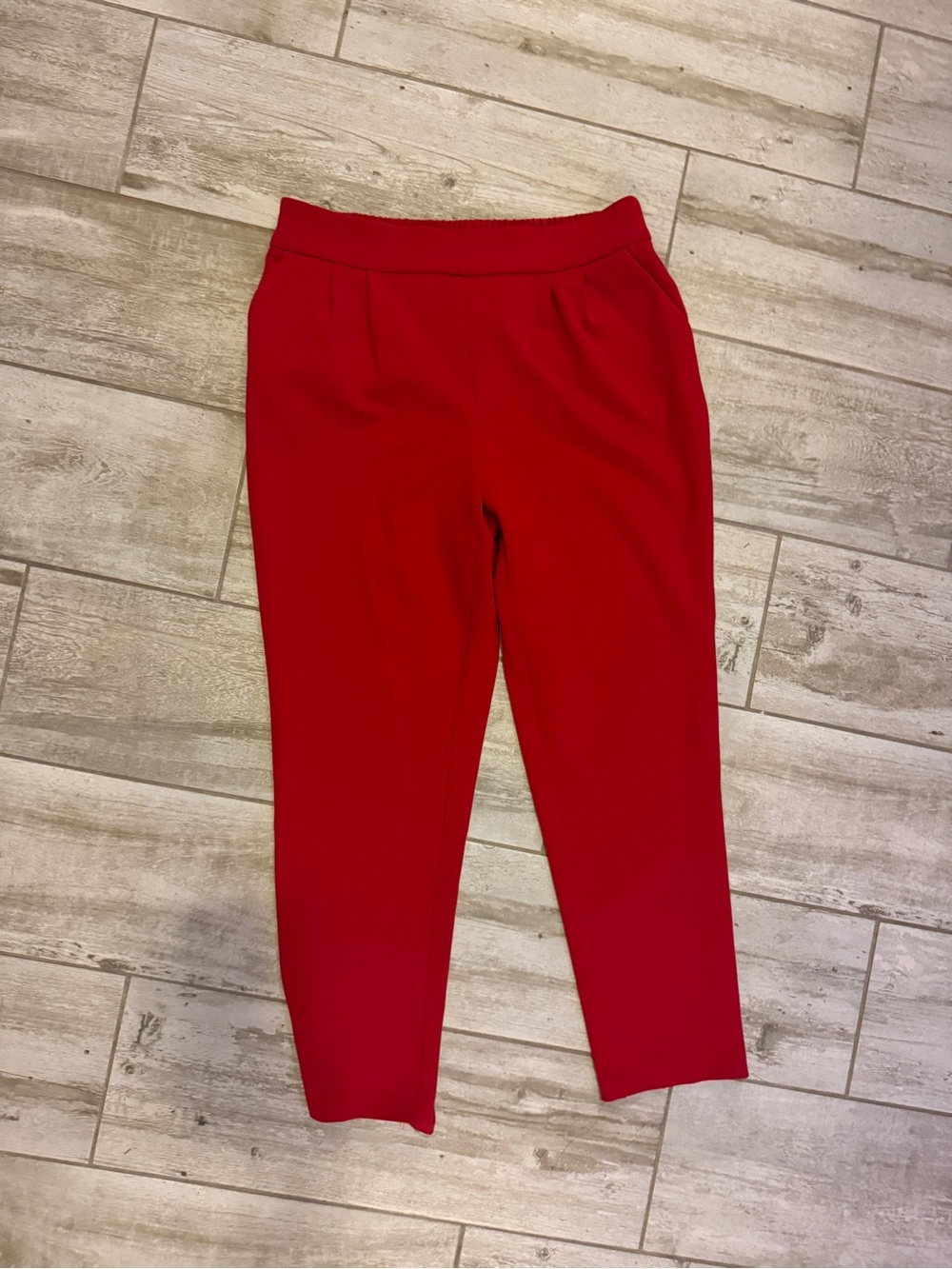 Versona Red Straight-Leg Ponte Pants